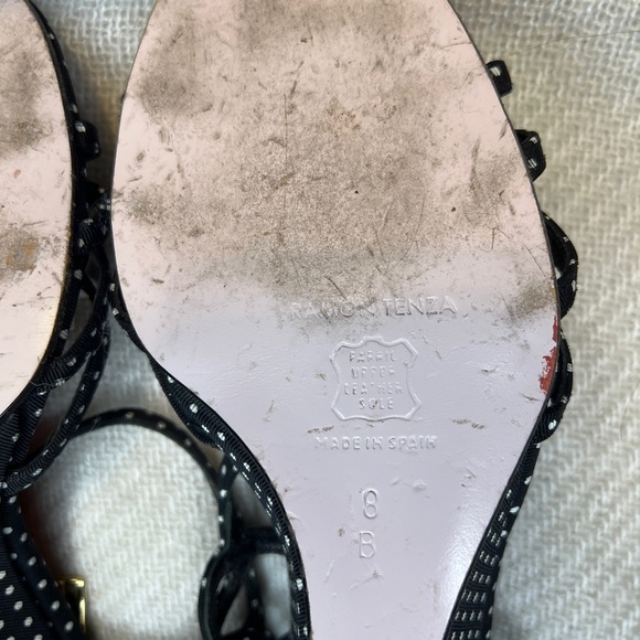RAMÓN TENZA LADYBUG POLKA DOT WEDGE- Sz 8 - Picture 12 of 15